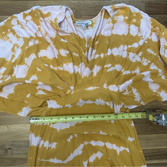 YOUNG FABULOUS & BROKE Thea Dress M Sweet Fig Ladder Tie Dye Boho High Low Maxi - Picture 10 of 16